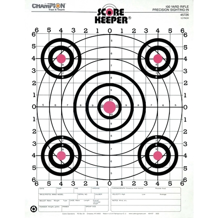 CHAMPION TARGETS CH TRGTS SIGHT IN TRGT 45726